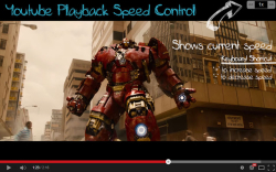 Youtube Playback Speed Control