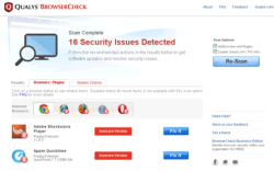 Qualys BrowserCheck for Windows