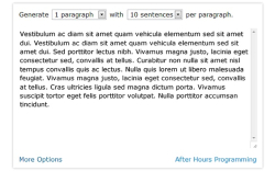 Lorem Ipsum Generator (Default Text)