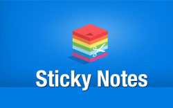 Sticky Notes - Just popped up!