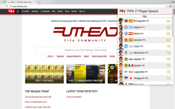 Futhead FIFA 17 Ultimate Team Search