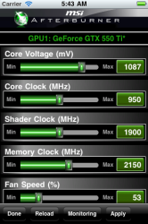 MSI Afterburner APP