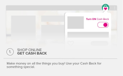 Savings Button: Deals + Cash Back