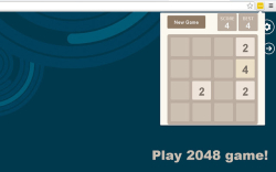 2048 in Popup