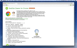 OneClick Cleaner for Chrome