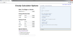 Cloudy Calculator