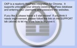 CKP - KeePass integration for Chrome™