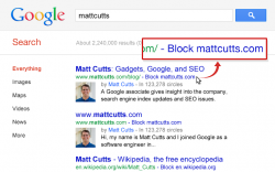 Personal Blocklist (by Google)