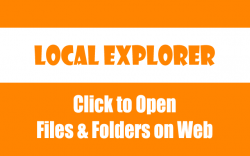Local Explorer - File Manager on web browser